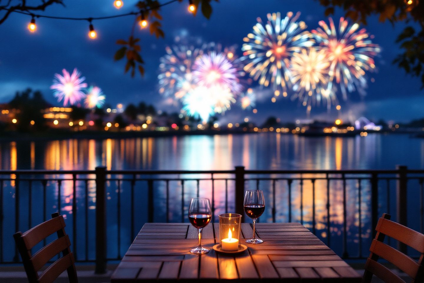 EPCOT Restaurants with a Fireworks View
